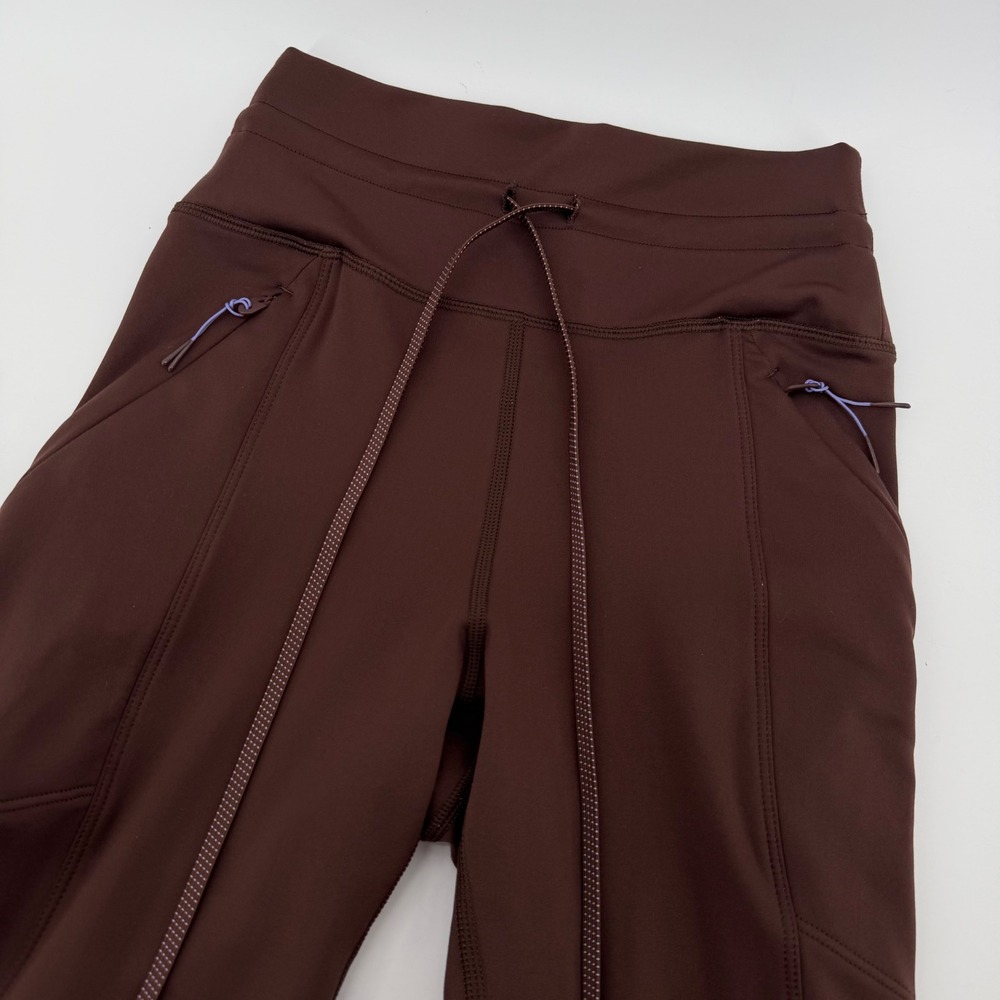 OFFLINE by Aerie Warmup Legging Women Small Brown High Rise Zipper Pockets